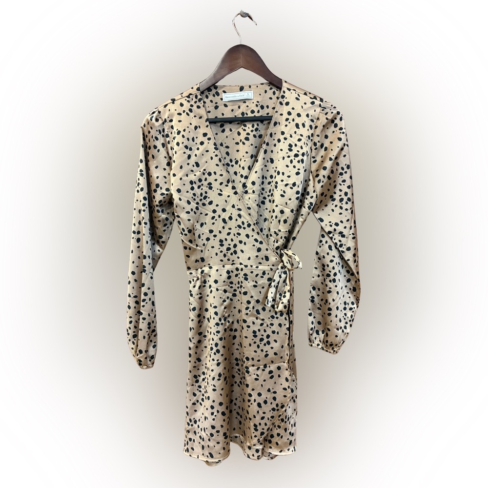 2/$40 Abercrombie Leopard Print Wrap Dress - Picture 1 of 9